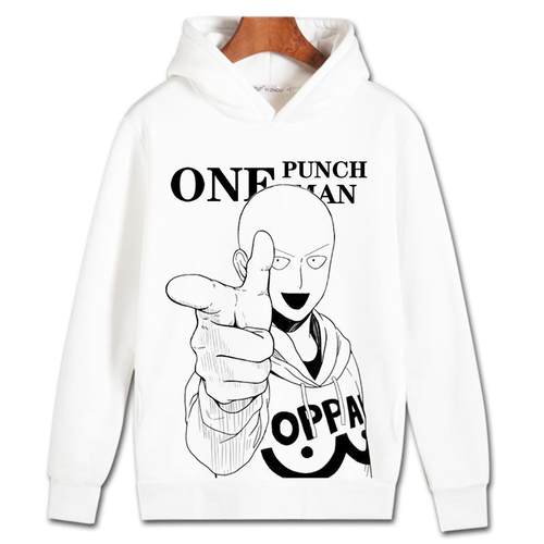 一拳超人动漫周边加绒连帽卫衣冬