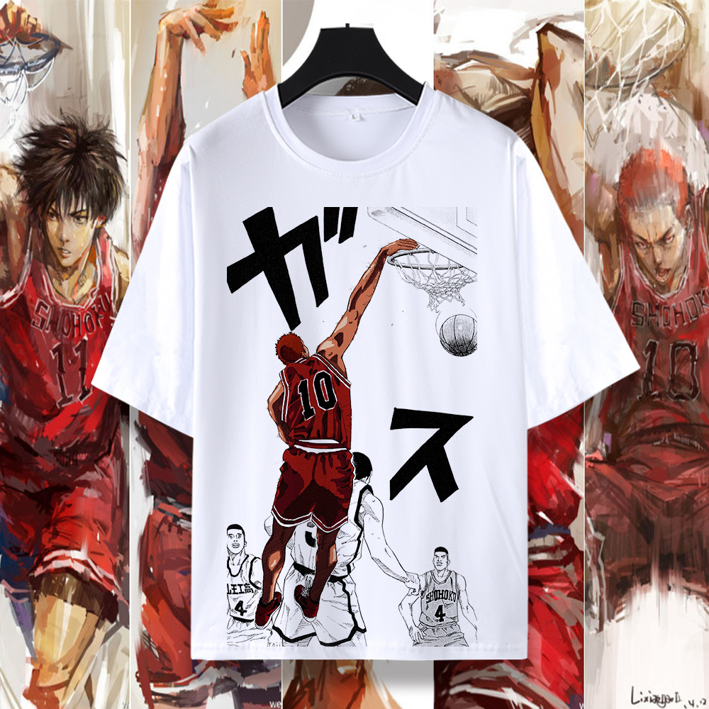 灌篮高手短袖宽松男青少年T恤夏