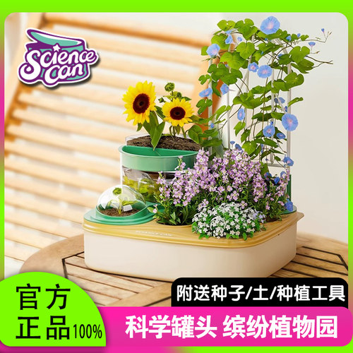 科学罐头植物生长观察盒