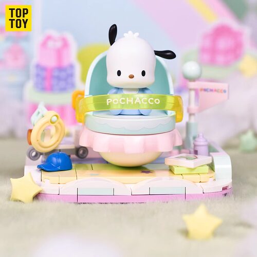 toptoy三丽鸥帕恰狗摇摇床积木