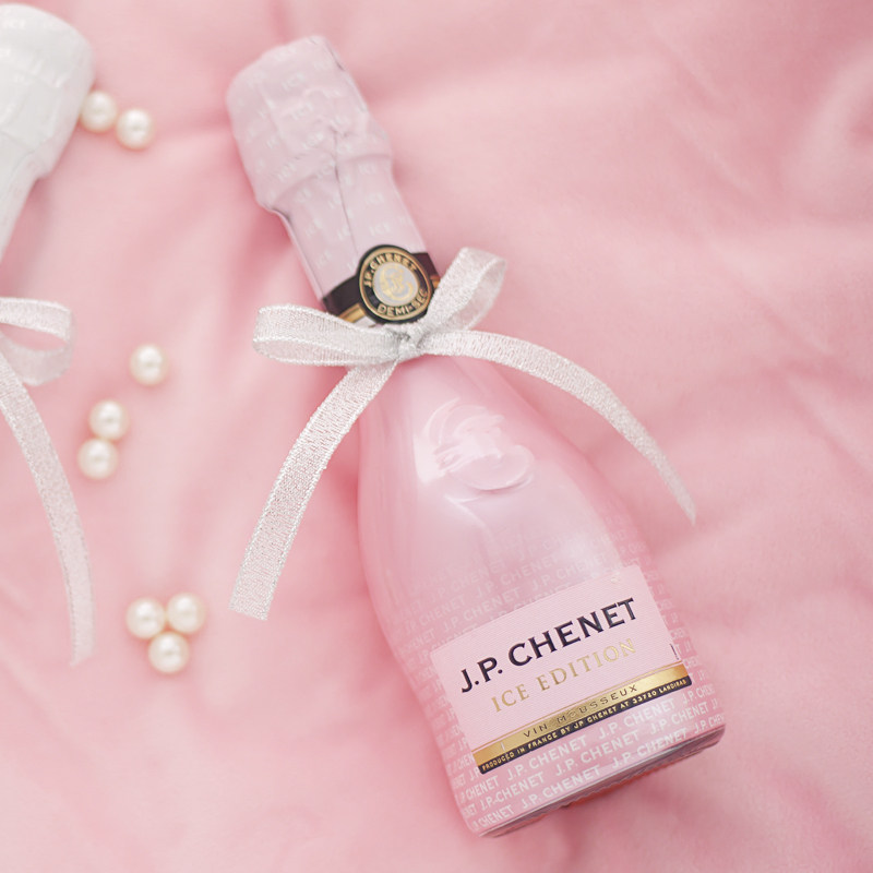 法国香奈起泡酒桃红半干葡萄酒小瓶迷你少女心酒粉红甜酒伴手礼