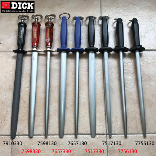 德国迪克dick磨刀棒原装进口扁箭屠宰专业卖肉磨刀棍刀具挡棍正品 - 封面
