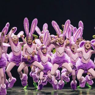 第十三届小荷风采龟兔又赛跑儿童舞蹈演出服动物兔子乌龟表演服饰