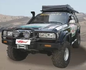 勇士 酷路泽陆地巡洋舰 FJ80 LC80 4500改装泵霸前杠前护杠竞技杠