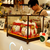 宝船招财猫入户摆件开业礼物前台发财猫店铺收银台前台乔迁存钱罐