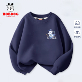 巴布豆男童卫衣痞帅炸街假两件上衣运动韩版 儿童春秋校园帅气服装