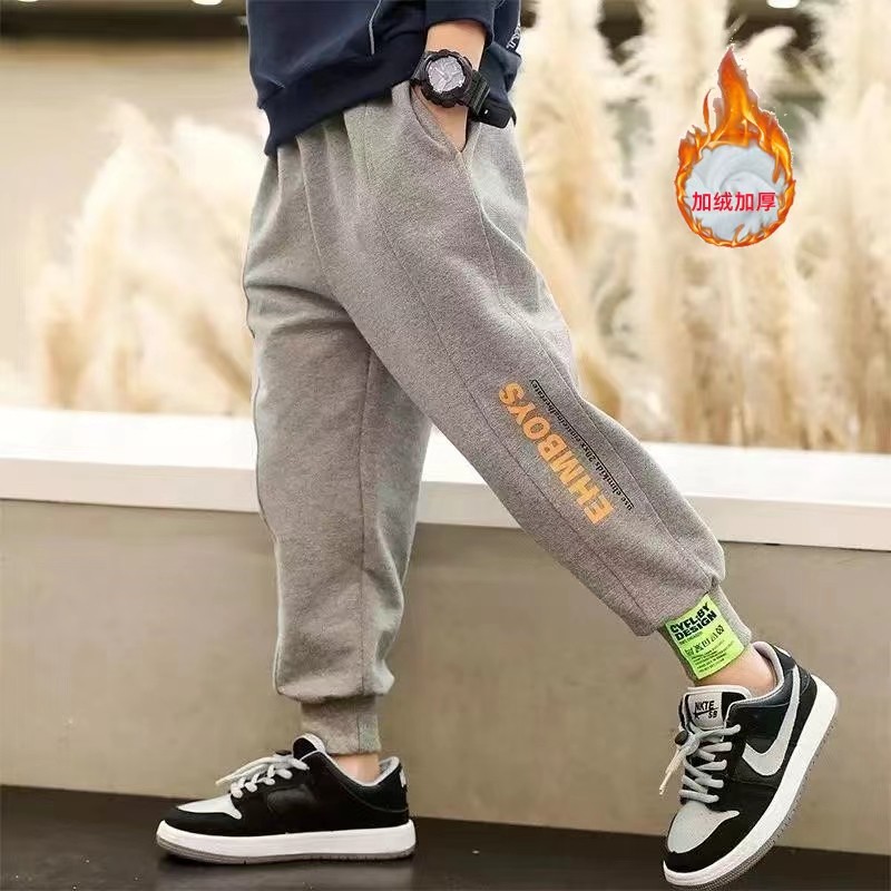 清货品牌男童裤子加绒冬季新款休闲裤一体绒中大儿童纯棉运动裤潮,童装/婴儿装/亲子装,裤子,淘宝优惠券,粉丝福利购,淘宝优惠卷