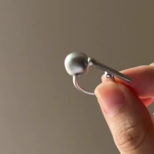 打工人的福音~趣味木鱼合金戒指小众设计可敲击个性独特开口戒指