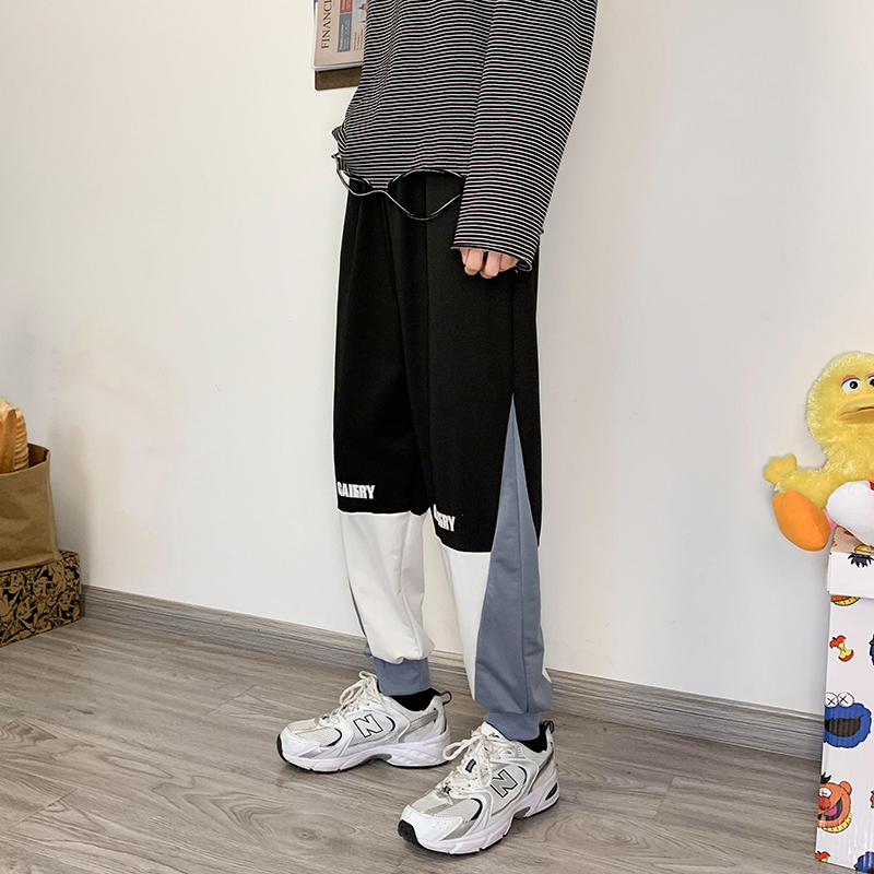 春季新款休閒褲哈倫束腳褲中性百搭衛褲運動褲