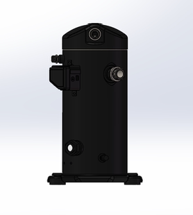 涡旋螺杆压缩机3D建模图纸用于制冷空调系统谷轮ZF08K4E TFD设计