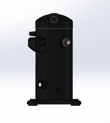 涡旋螺杆压缩机3D建模图纸用于制冷空调系统谷轮ZF08K4E-TFD设计