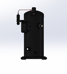 涡旋螺杆压缩机3D建模图纸用于制冷空调系统谷轮ZF13K4E TFD设计