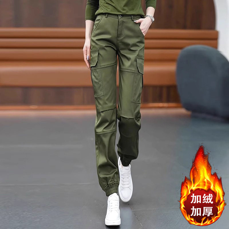 啄木鸟工装裤女秋季高腰直筒裤小个子束脚登山休闲哈伦裤冬天加绒,女装/女士精品,休闲裤,淘宝优惠券,粉丝福利购,淘宝优惠卷