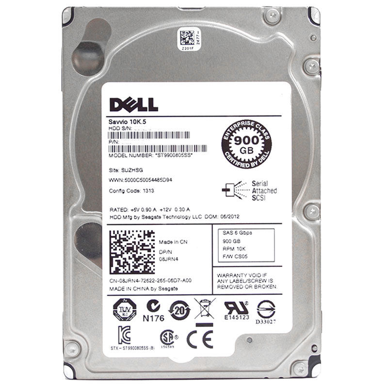 DELL/戴尔 服务器硬盘 900G 10K SAS 2.5英寸 含托架
