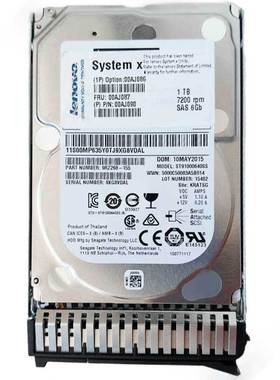 联想ThinkSystem服务器硬盘1TB 7.2K SAS 2.5英寸00AJ086 00AJ087