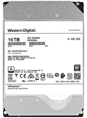 国行 WD/西部数据 16T 企业级氦气硬盘 SATA WUH721816ALE6L4