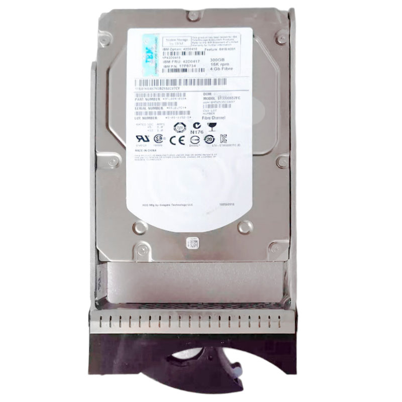 原装盒包 IBM 300G 15K FC 3.5英寸光纤存储硬盘 42D0417