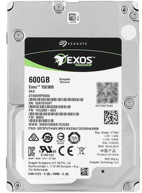 Seagate/希捷 600GB 15K SAS 2.5英寸企业级硬盘 ST600MP0006行盘