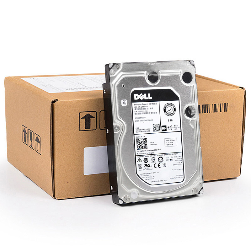 DELL/戴尔服务器工作站硬盘 8TB 7.2K SAS 3.5英寸 含托架 盒包