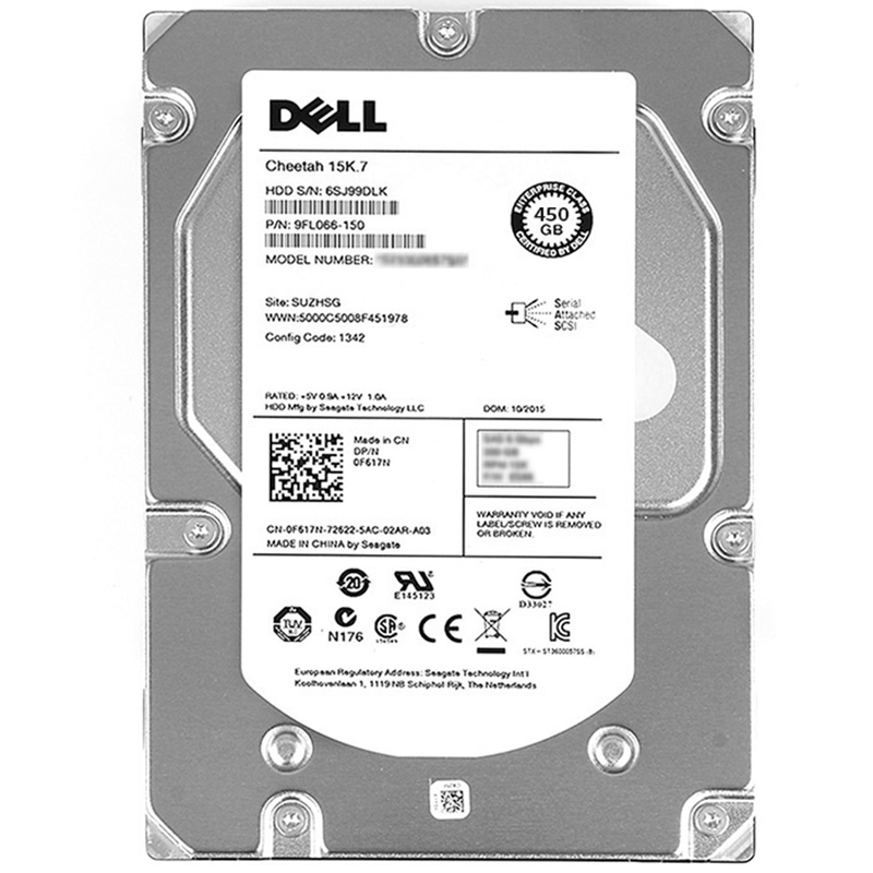 DELL戴尔 服务器硬盘 企业级 450G 15K 3.5英寸 SAS接口