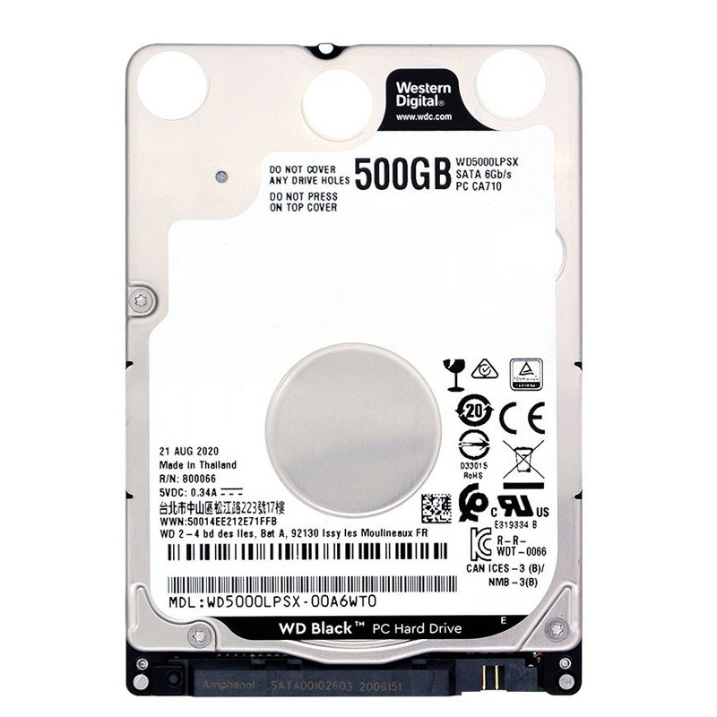 西部数据笔记本游戏硬盘500G