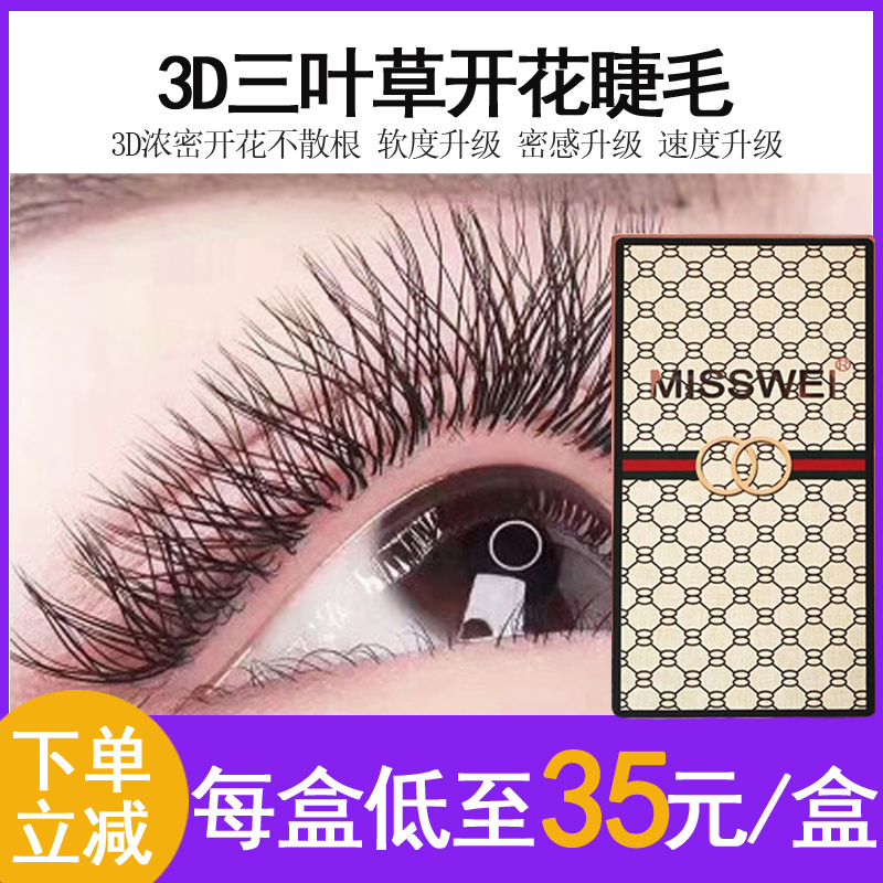 三叶草睫毛嫁接软毛3d仙朵美睫店