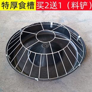 喂鸡食槽新型鸡鸭鹅食盆新款鸡槽圆形大鸡专用神器养鸡自动喂食器