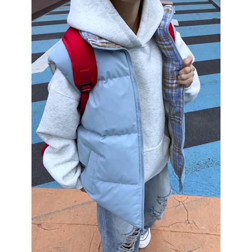 cleanfit蓝色羽绒棉马甲男