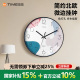 TIMESS钟表挂钟客厅家用时尚 时钟挂墙现代简约万年历电子石英轻奢