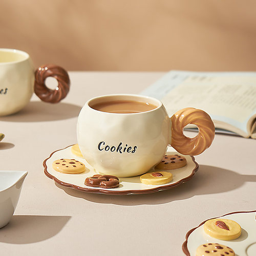 曲奇咖啡杯碟好看的杯子