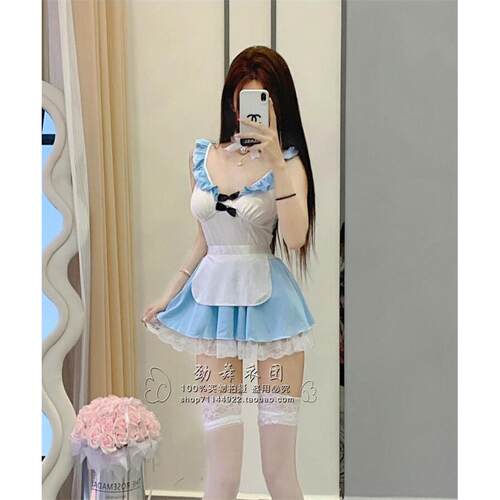 欧美酒吧Dj女团Gogo领舞台装d表演服装夜总会性感角色扮演女仆装