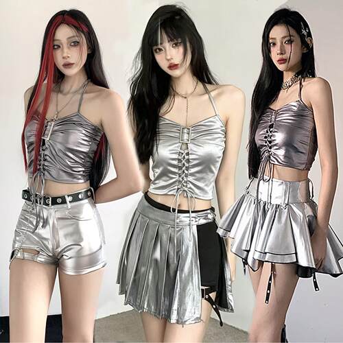 未来科技感服装kpop女团跳舞DS酒吧银色套装机械姬装扮爵士舞台服