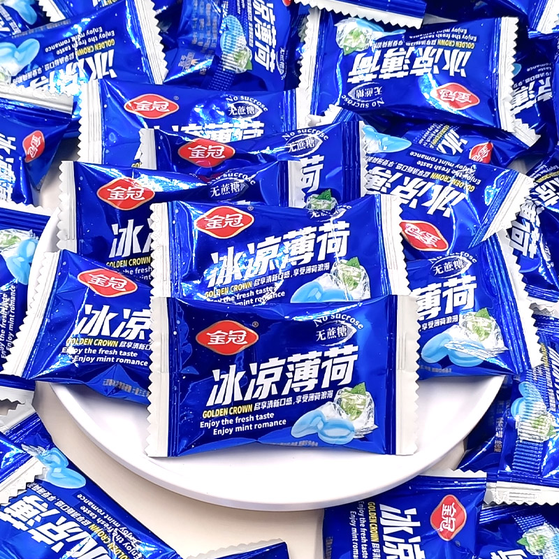 金冠无蔗糖水果薄荷糖