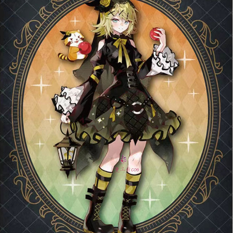 初音V家小浣熊镜音铃cos鞋子定制