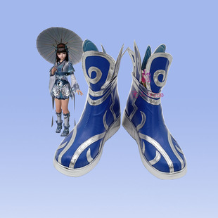 古风纯阳萝莉咩萝蚩灵cos鞋子动漫游戏人物cosplay靴子来图定做
