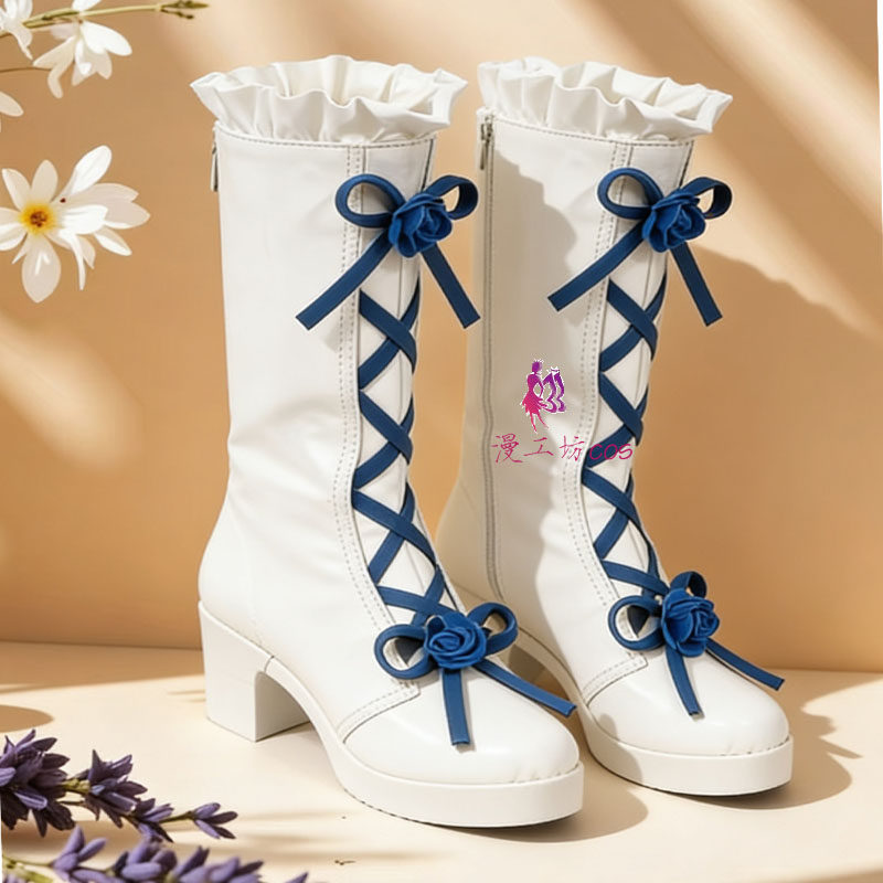 漫工坊巧克力与香子兰cos鞋子定制动漫游戏cosplay靴子来图定做