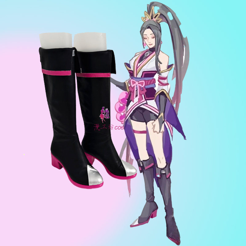 漫工坊无畏契约千灵华绽贤者cos鞋子定制动漫游戏cosplay靴子定做