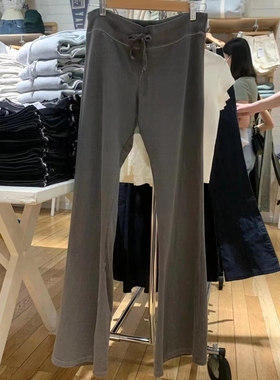 Brandy girl bm炭灰色瑜伽裤休闲直筒长裤阔腿裤喇叭裤虞书欣同款