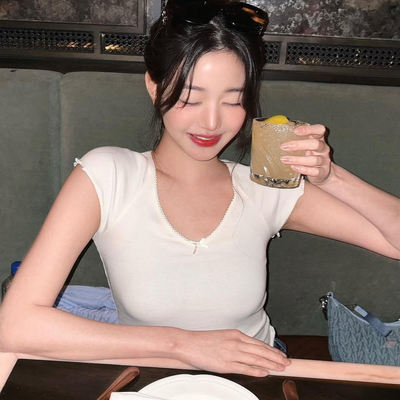 短纯棉bm短袖T恤女夏季上衣