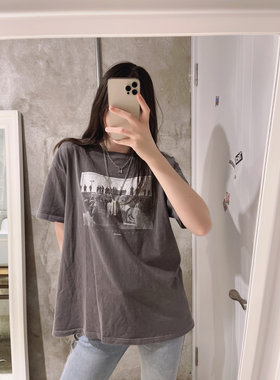 Brandybm官网宽松短袖t恤ins