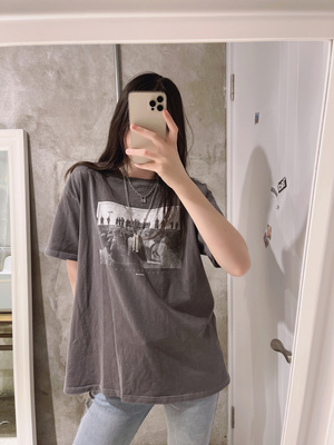 Brandybm官网宽松短袖t恤ins