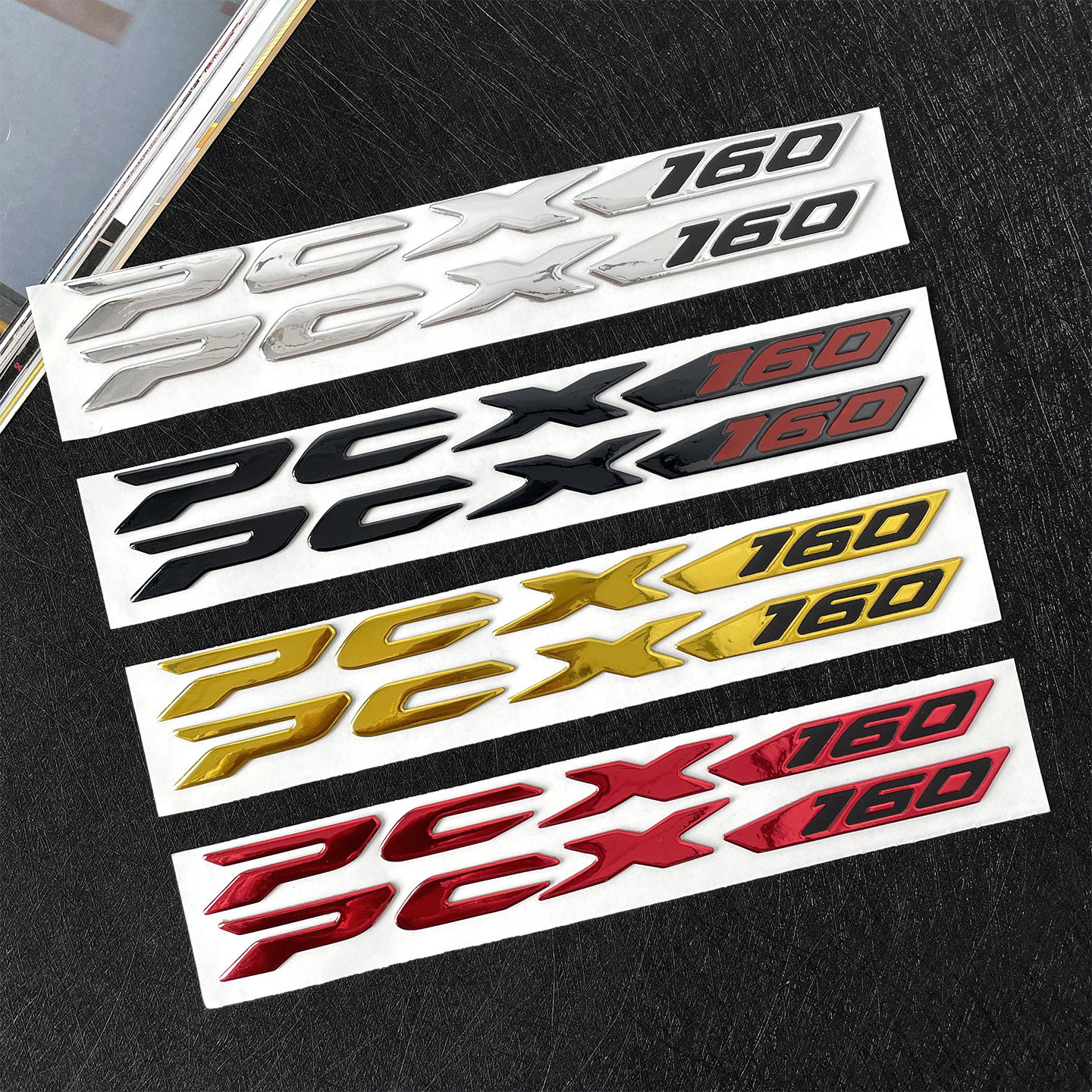 适用于本田PCX125\150\PCX160摩托车贴纸3D立体软胶车标改装贴花