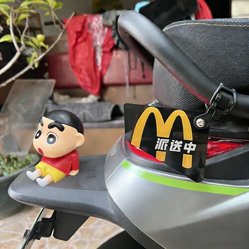 蜡笔小新九号电动车装饰小配件N85c/N70c/N80c/N90c尾部改装配件