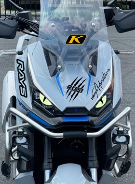 适用升仕368G摩托车车头拉花改装饰贴纸夜光猫眼大灯装饰轮毂贴