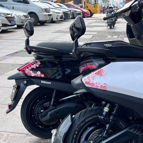 【网红爆款】电动车3D桃花装饰贴