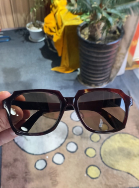 石头镜天然水晶眼镜茶色太阳镜男士墨镜全框DM镜框防辐射养眼护目