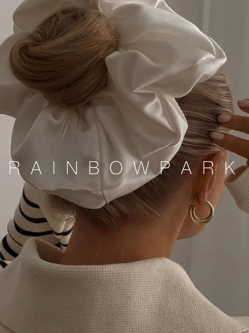 20个颜色可选真丝发圈超肥大肠圈