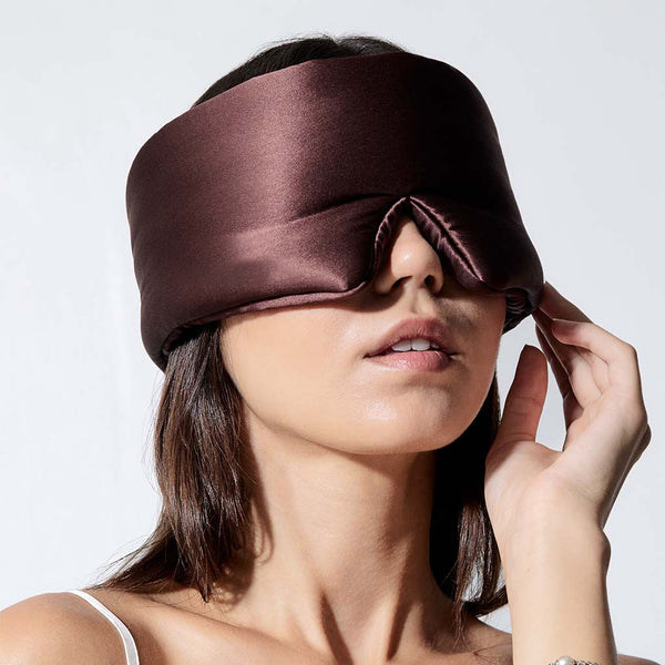 22姆米100%真丝眼罩睡眠旅行遮光降噪透气加大加厚男生女飞机护耳