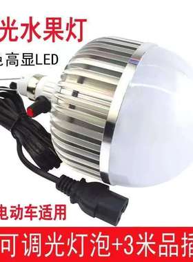 12VLED可调色水果灯夜市灯电动三轮车48V生鲜灯红色灯地摊灯