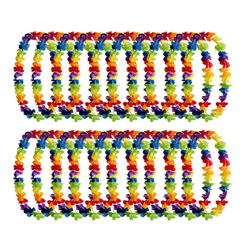 夏威夷花环项链组合100PCS套装组草裙舞配饰六一儿童节